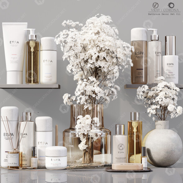 Декор Bathroom Set 011 3D модель