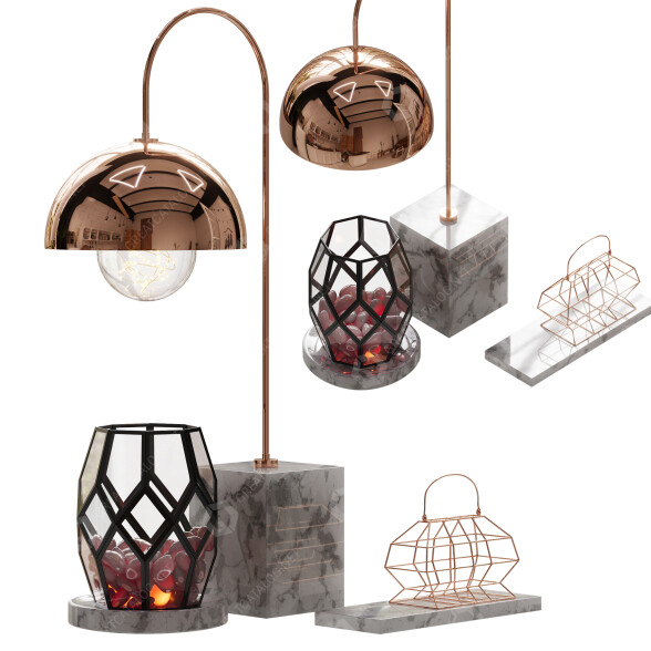 Decoración Conjunto 002 Modelo 3D