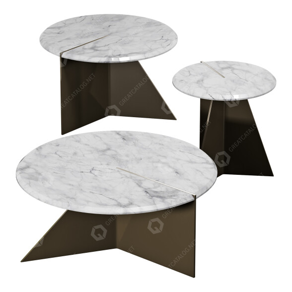 Mesas de centro Roche Bobois Nenuphar Modelo 3D