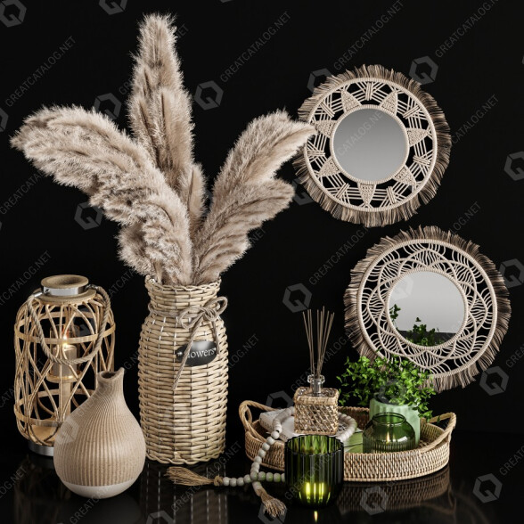 Dekoracje Set 02 model 3D