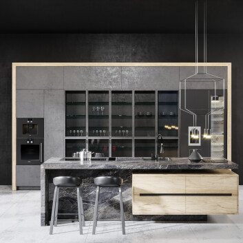 Kitchen Modern 08 Scene 3D model