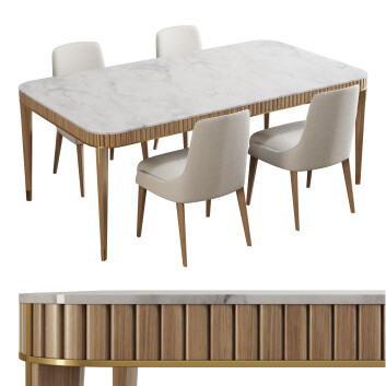 Стіл та стільці Roche Bobois Eden-Rock Dining Set