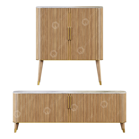 Барна шафа та сервант Roche Bobois Eden-Rock Storage Set 2 3D модель