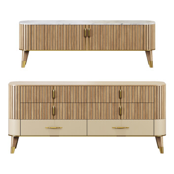 ТВ тумби Roche Bobois Storage Set 3 3D модель