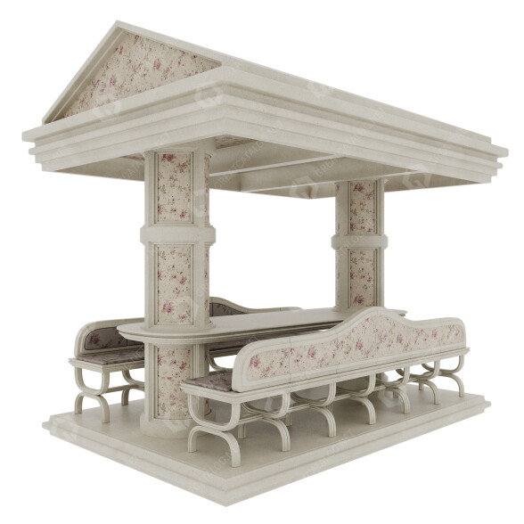 Balkon Set 001 model 3D