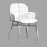 Крісло Roche Bobois Pulp Dining Wood - sta-84