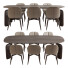 Стіл та стільці Roche Bobois Pulp Dining Set 1 - sta-84