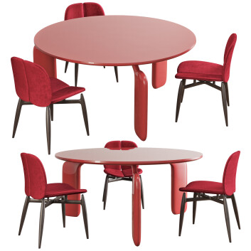 Стіл та стільці Roche Bobois Pulp Round Dining Set 3