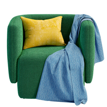 Armchair  CB2 Escapade Lounge 3D model