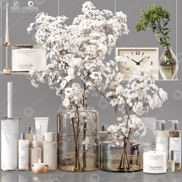 Dekor Bathroom Set 013 3D-Modell