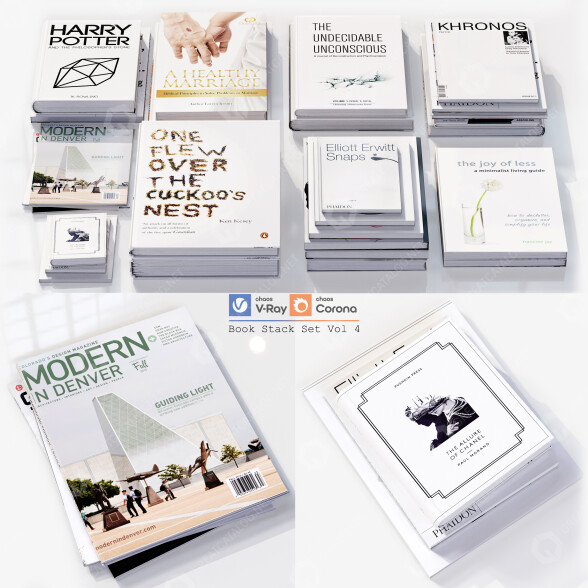 Книги Stack Set Vol 4 3D модель