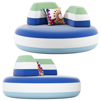 Пуф Roche Bobois Bombom Round 3D модель