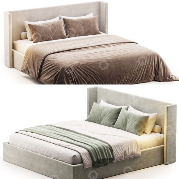 Bett Restoration Hardware Lawson 3D-Modell