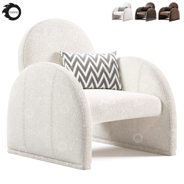 Fotel Burke Decor Nicola model 3D