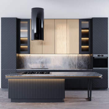 Kitchen Modern 04 3D model
