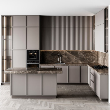 Kitchen Modern 209 3D model