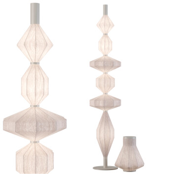 Торшер та настільна лампа Roche Bobois Serena 3D модель
