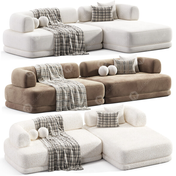 Sofa Zanotta Bumper 2 3D model