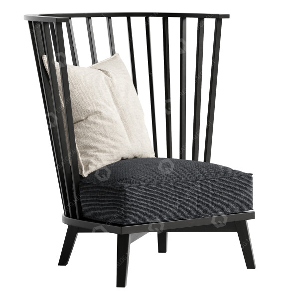 Fotel Gervasoni Gray 06 Bergere model 3D