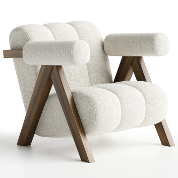 Sillón Homary Japandi Beige Accent