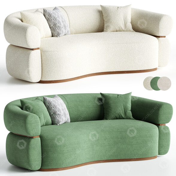 Sofa Dooq Malibu model 3D