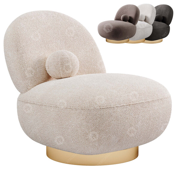 Крісло Eichholtz Clement Swivel 3D модель