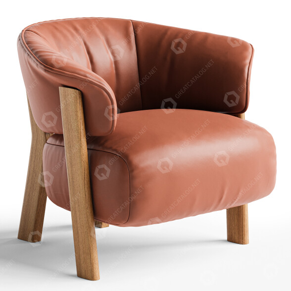 Крісло Cassina Black Wing 3D модель