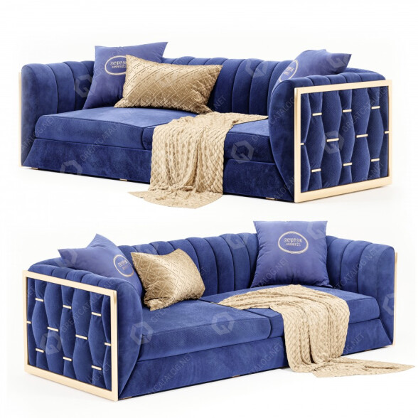 Диван Blue 01 3D модель