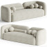 Canapé Rosen Furniture Bodrum Dark Yellow - izzatilla3d