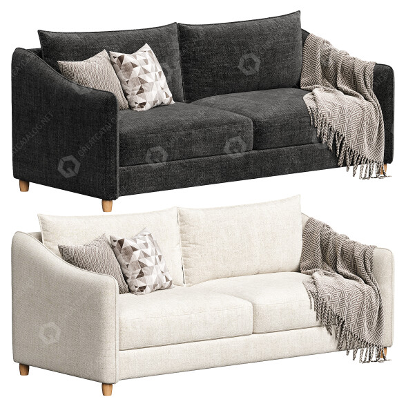Sofa Straight Ethos model 3D