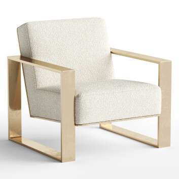 Armchair Bernhardt Britt Faux Shearling Accent