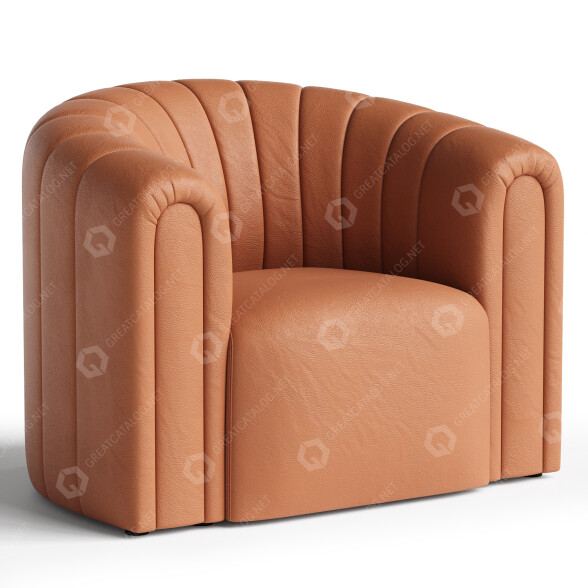 Sessel 5A Design Fiore Lounge 3D-Modell
