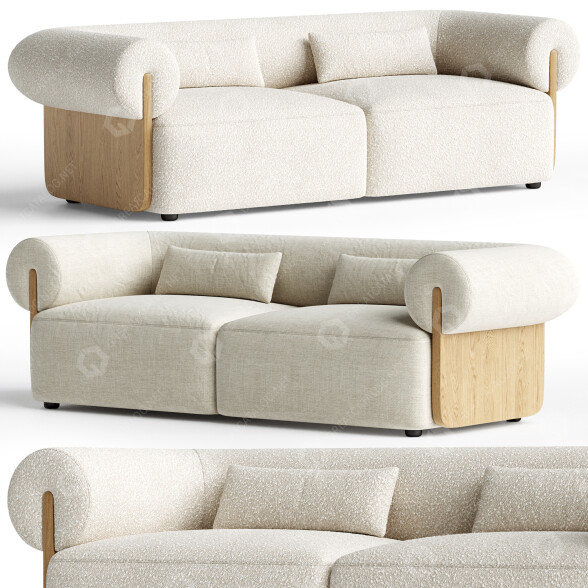 Sofá Castlery Solange Performance Boucle Modelo 3D