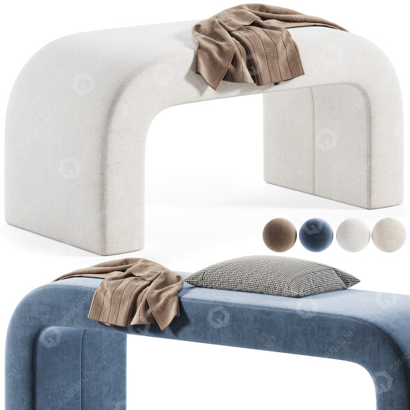 Bänke The Rug Collection Stevie 3D-Modell