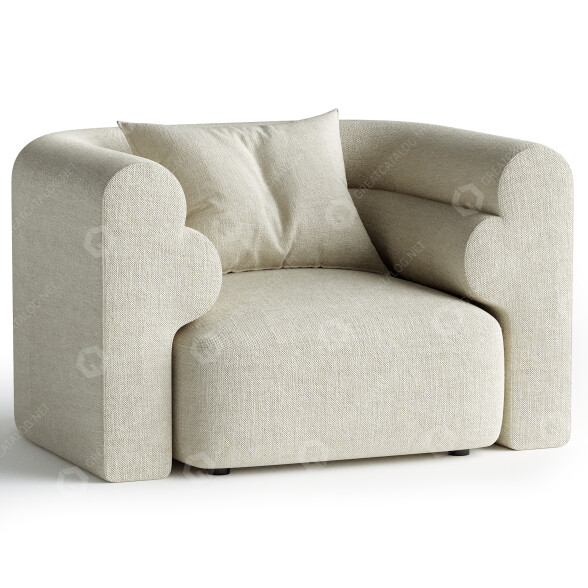 Sessel Noho Home Daxton 3D-Modell