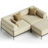 Sofa Noah Living Modular Sectional Fabric with Chaise Longue - izzatilla3d