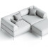 Sofa Noah Living Modular Sectional Fabric with Chaise Longue - izzatilla3d
