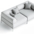 Sofá Noah Living Modular 2 Seater - izzatilla3d