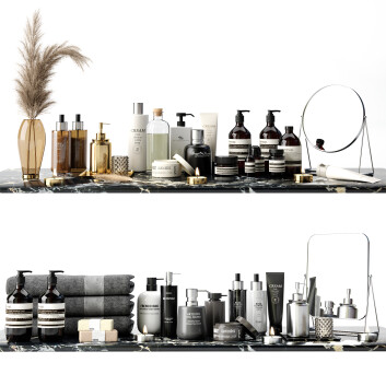 Аксесуари Bathroom Sets 09 3D модель