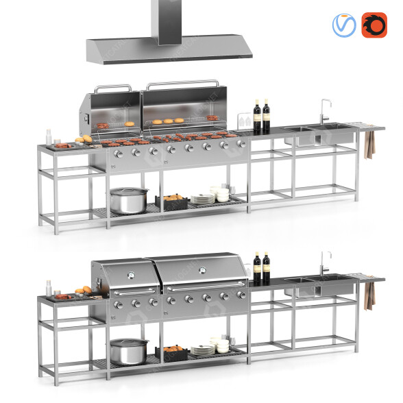 Grillen Silver 20 3D-Modell