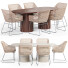 Table et chaises Globewest Petra Oval and Aspen Lodge - Theorema