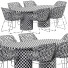 Table et chaises Globewest Petra Oval and Aspen Lodge - Theorema