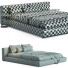 Bett und Nachttischchen Flexform Groundpiece - babarikograf