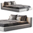 Bett und Nachttischchen Flexform Groundpiece - babarikograf