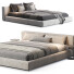 Bett und Nachttischchen Flexform Groundpiece - babarikograf