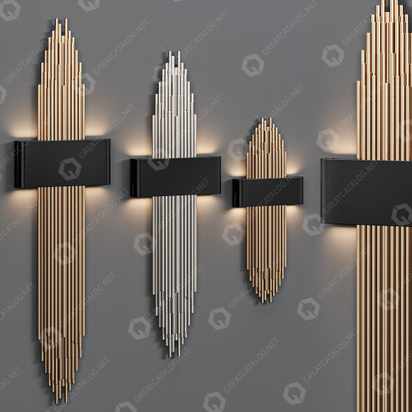 Lámparas de pared Creativemary Granville Modelo 3D