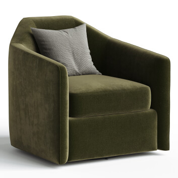 Sillón High Fashion Home Justine Swivel Navarro Loden