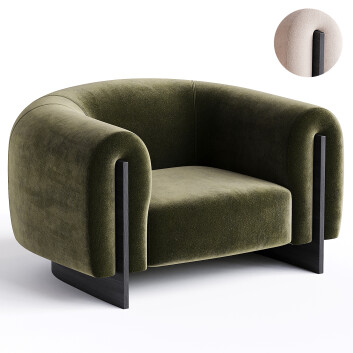 Armchair Studiotwentyseven Minuit by Stephane Parmentier