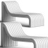 Chaise Longue Black Rooster Decor Barker - cirius