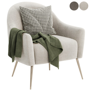 Fauteuil  Georgia Fabric Modèle 3D